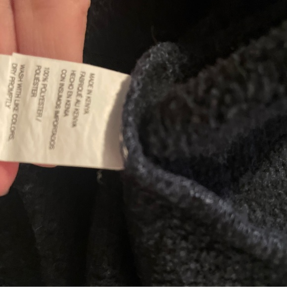 Mens cozy 1/4 zip blue Vanheusen sweater in cl - Picture 3 of 5